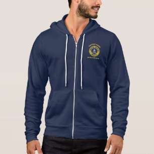 Elegant goud Anker nautische kapitein varen zomer Hoodie