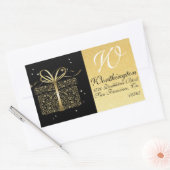 Elegant Goud Cadeauadres Label Sticker - SRF (Envelop)