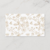 Elegant Goud Chinoiserie Bruiloft Website QR Code Informatiekaartje (Achterkant)