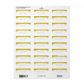 Elegant Goud Confetti Script Luxe Modern Plain Etiket (Full Sheet)