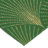 Elegant & Goud en Groen Art-Deco Patroon Korte Tafelloper (Hoek)