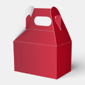 Elegant goud en rood, trouwringen bruiloft bedankdoosjes (Achterkant)