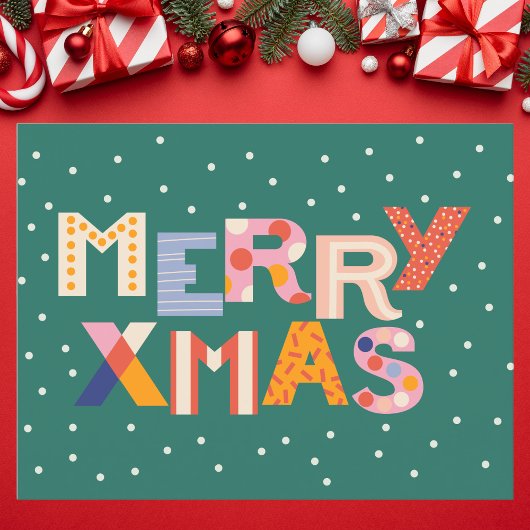 Elegant goud en zwart geometrisch patroon feestdagenkaart