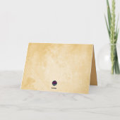 Elegant goud gefeliciteerd kaart (Achterkant)