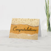 Elegant goud gefeliciteerd kaart (Voorkant)