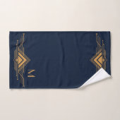 Elegant goud geometrisch art deco ontwerp bad handdoek (Handdoek)