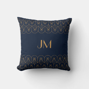 Elegant goud geometrisch art deco ontwerp kussen