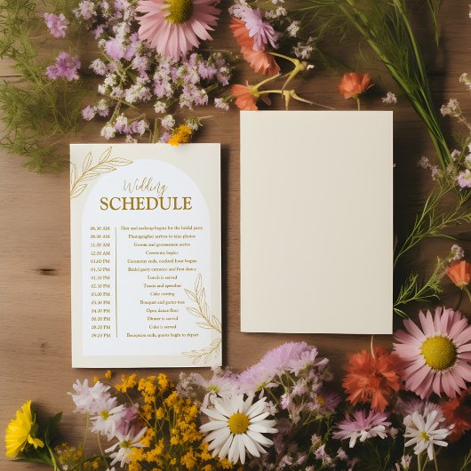 Elegant Goud Glitter Bruiloft Schema Kaart