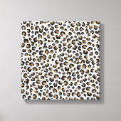 Elegant goud glitter luipaard patroon canvas afdruk (Voorkant)