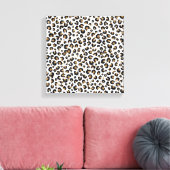 Elegant goud glitter luipaard patroon canvas afdruk (Insitu (Woonkamer))