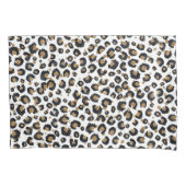 Elegant goud glitter luipaard patroon kussensloop (Voorkant)