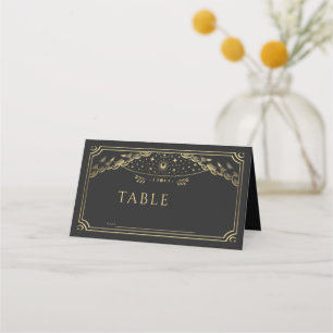 Elegant Goud Gotische Tarot Kaart Bruiloft