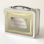 Elegant goud grappige schatkist veilige doos (Achterkant)