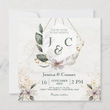 Elegant Goud Groen Bruiloft