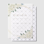 Elegant Goud Ivory Bloemstuk Nuestra Boda Trouwen Vellum Uitnodigingen (Offset (Uitnodiging))
