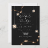 elegant goud licht moderne uitnodiging voor een ch (Voorkant)