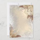 Elegant Goud Lijst Boho Flowers Vrijgezellenfeest Kaart (Achterkant)