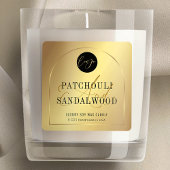 Elegant Goud Logo Product Verpakking Kaarsen Label