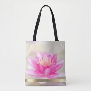 Elegant Goud,Lotus, Yoga Draagtas