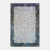 Elegant Goud Mandala Blauw Galaxy Post-it® Notes (Voorkant)