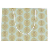 Elegant goud mandala patroon groot cadeauzakje (Achterkant)
