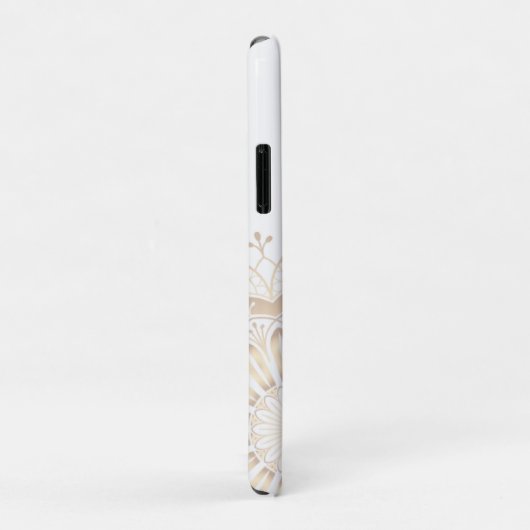 Elegant Goud Mandala Patroon op Wit Case-Mate iPhone Case (Achterkant/rechts)