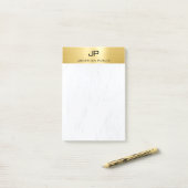 Elegant Goud Marmer Eenvoudige Moderne Trendy Sjab Post-it® Notes (Op bureau)