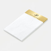 Elegant Goud Marmer Eenvoudige Moderne Trendy Sjab Post-it® Notes (Schuin)