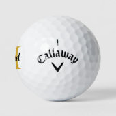 Elegant Goud Monogram 12 Pack Callaway Warbird Golfballen (Logo)