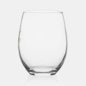 Elegant Goud Monogram Drinkware Set Wijnglas Zonder Voet (Links)