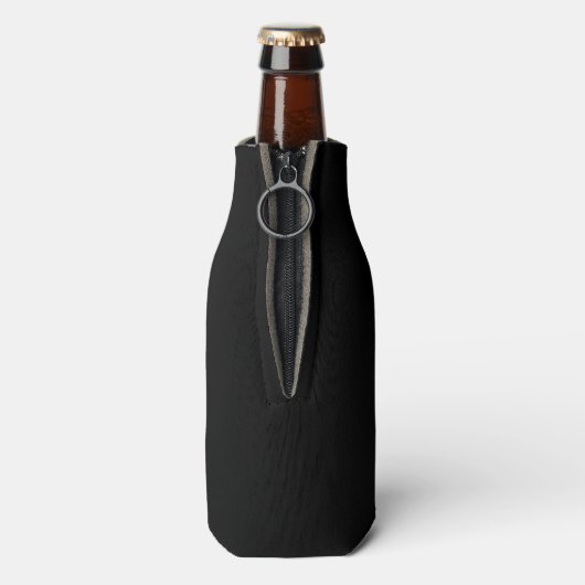 Elegant Goud Monogram Initiaal Sjabloon Modern Flesjeskoeler (Fles Achterkant)