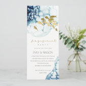 ELEGANT GOUD NAVY ONDERWATER ZEEVIS VERLOVING KAART (Staand voorkant)