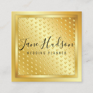 Elegant Goud op Gouden Spikkels Minimalistische Be Vierkante Visitekaartje