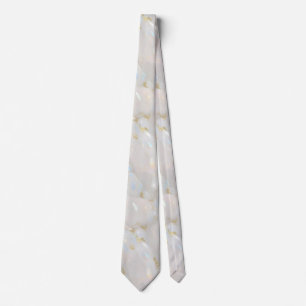 Elegant goud opaal edelsteen patroon stropdas