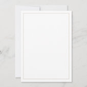 Elegant Goud Script Border 50e Verjaardagsfeest Kaart (Achterkant)