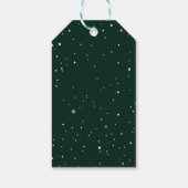 Elegant Goud Script Vrolijk Kerstfeest Fotovakanti Cadeaulabel (Achterkant)