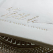 Elegant Goud Wij Doen Nog Steeds Trouwdag Jubileum Folie Servetten