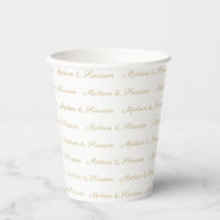 Elegant goud wit Eigen script partnernamen chic