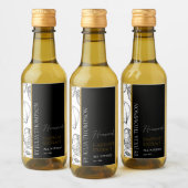 Elegant Goud Zelfgemaakte Hazelnoot Extract Label Wijn Etiket (Flessen)