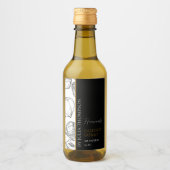 Elegant Goud Zelfgemaakte Hazelnoot Extract Label Wijn Etiket (Voorkant)
