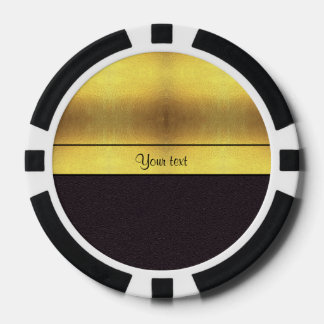 Elegant Goud & Zwart Pokerchips
