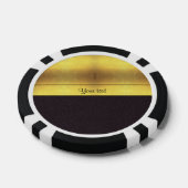 Elegant Goud & Zwart Pokerchips (Enkel)
