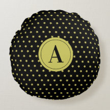 Elegant Goud & Zwart Sterpatroon Monogram