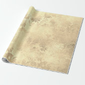 Elegant gouddemaspatroon cadeaupapier (Uitgerold)