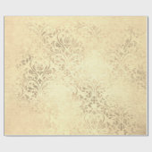 Elegant gouddemaspatroon cadeaupapier (Vlak)