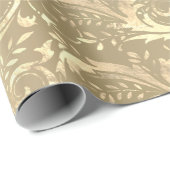 Elegant gouddemaspatroon cadeaupapier (Rol Hoek)