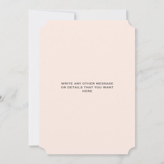 Elegant goudeffect behalve datumkaart save the date (Achterkant)