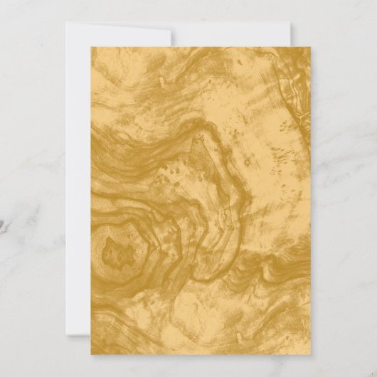 Elegant Gouden 50-jarig jubileumfeest op maat Save The Date (Achterkant)