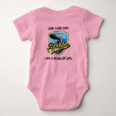 Elegant gouden Brooklyn-logoontwerp Romper (Achterkant)