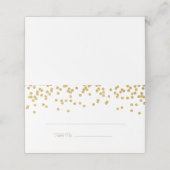 Elegant gouden confetti (Buitenkant ongevouwen)